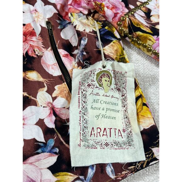 NWT Aratta Silent Journey Women’s Med Multicolor Floral Motorcycle Jacket - Picture 5 of 13